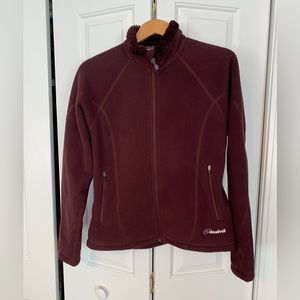 CLOUDVEIL women’s wine color zip up fleece